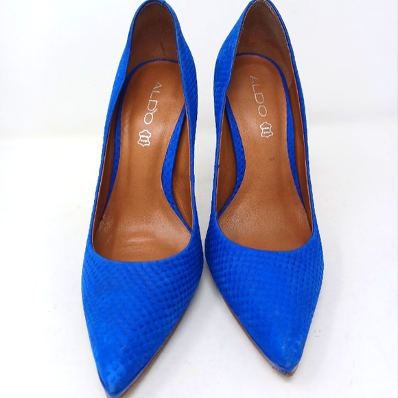ALDO Kristina Colbalt Royal Stiletto Pumps Women's 9 - Picture 4 of 9